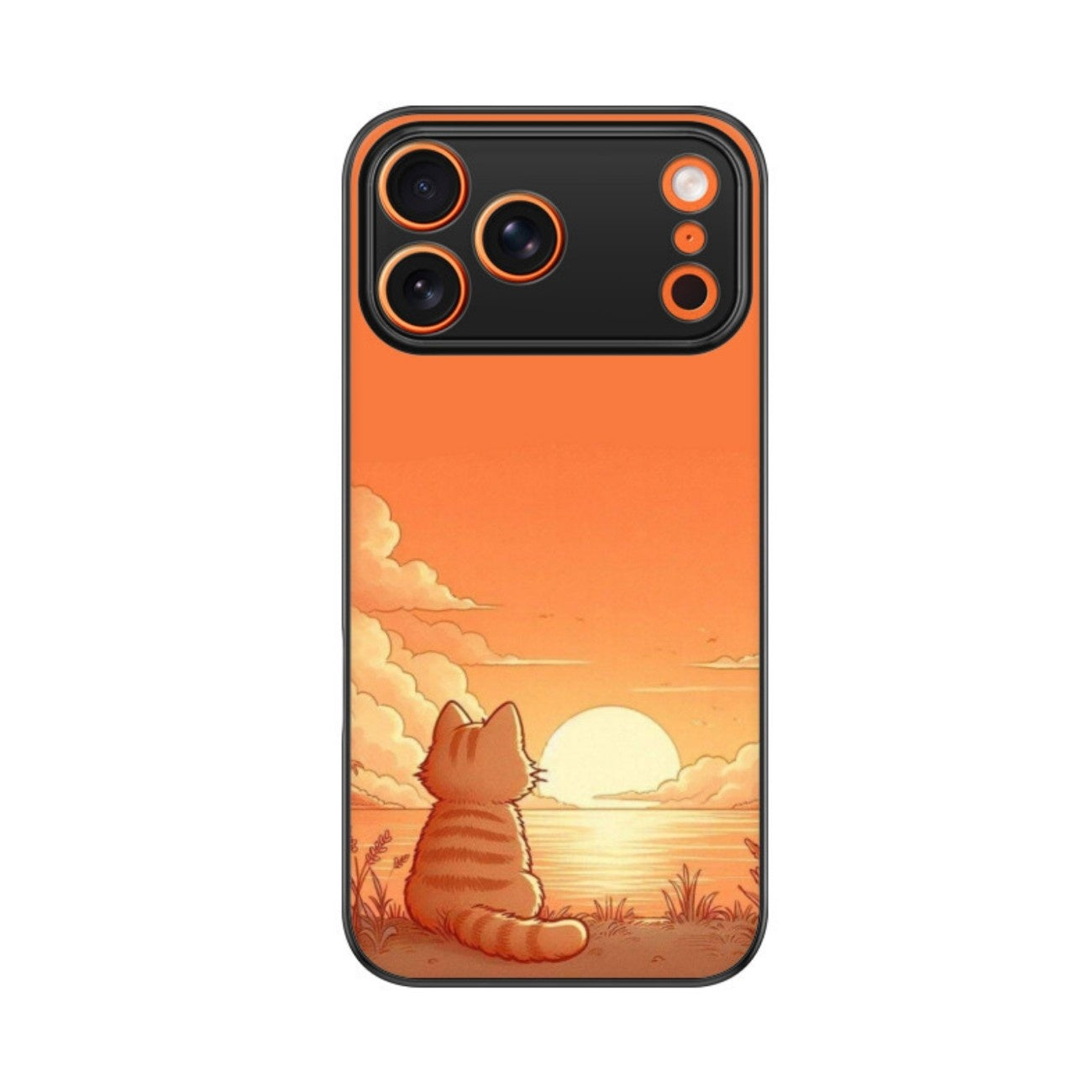 Golden Hour Kitty Glass Case for Apple iPhone