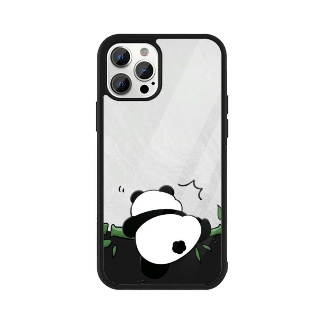 Peekaboo Panda Glass Case for Apple iPhone