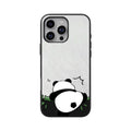 cute panda iphone case glass back