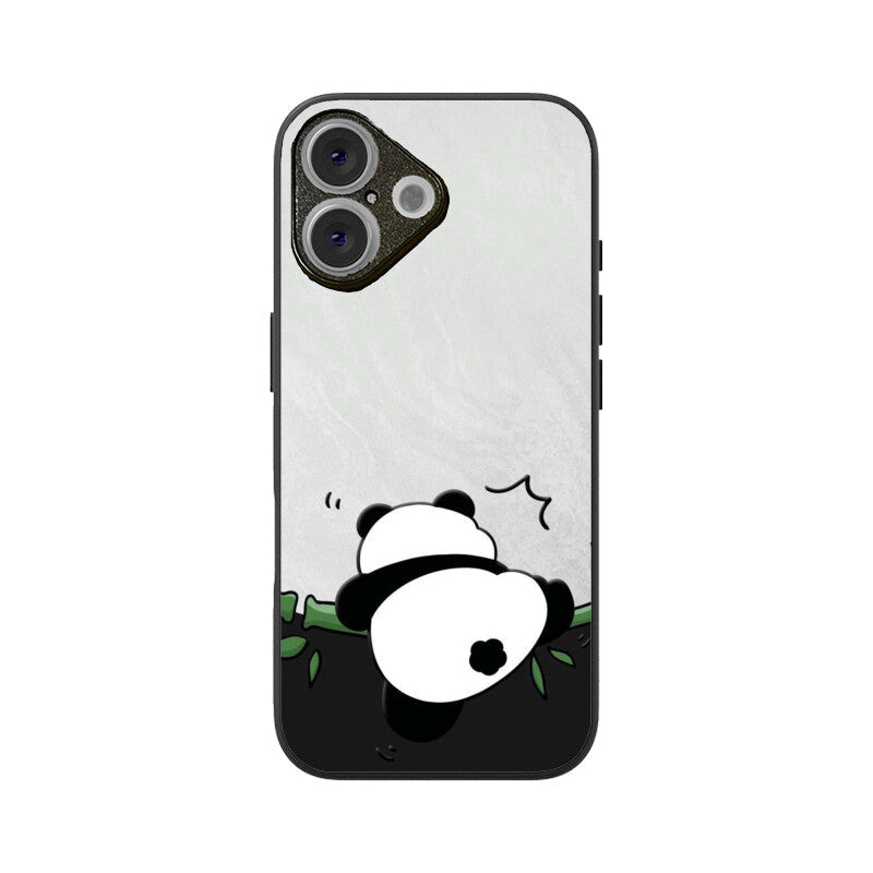 Peekaboo Panda Glass Case for Apple iPhone