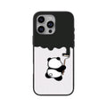 painting panda iphone glass case