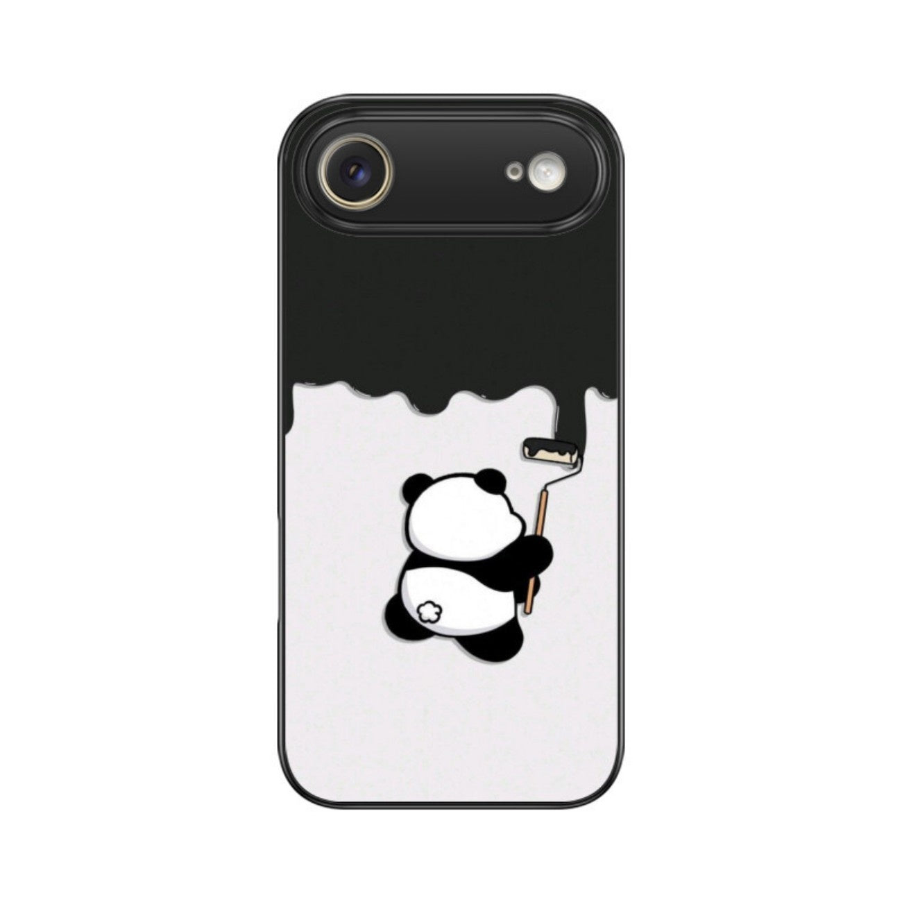 Panda the Painter Glass Case for Apple iPhone