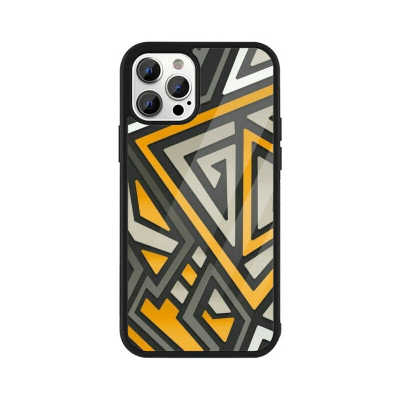 Geometrical Grid Glass Case for Apple iPhone