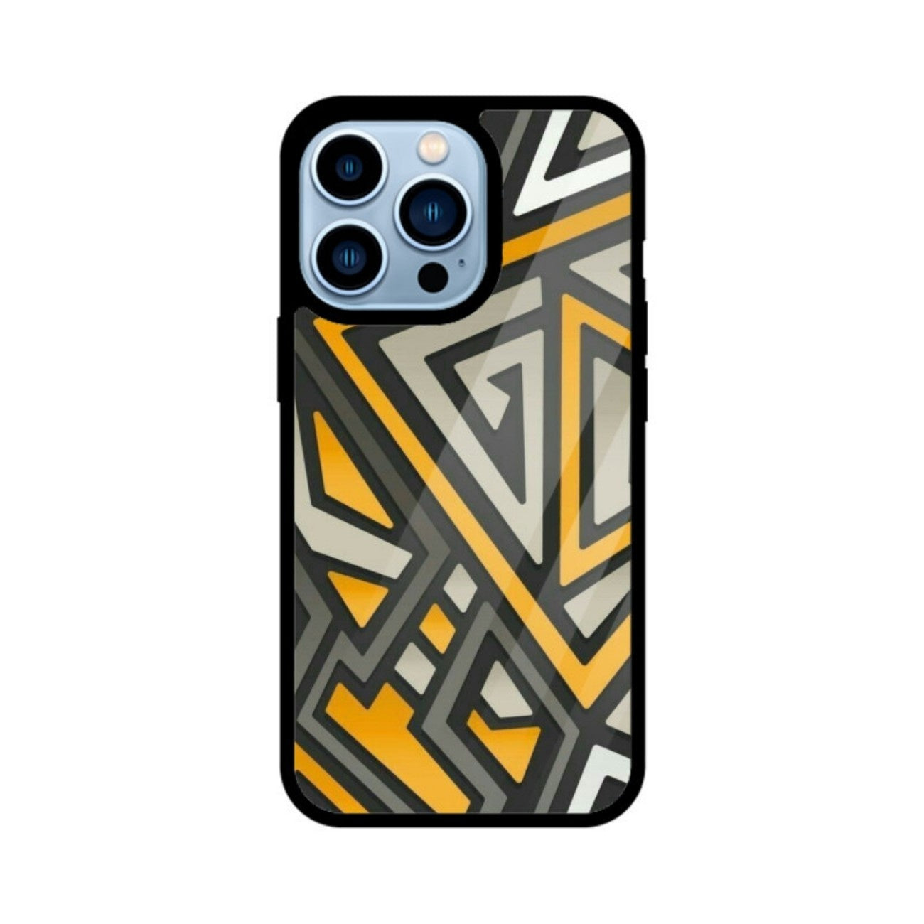 Geometrical Grid Glass Case for Apple iPhone