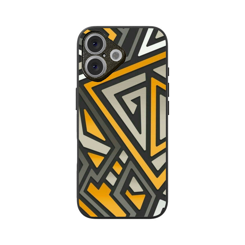 Geometrical Grid Glass Case for Apple iPhone