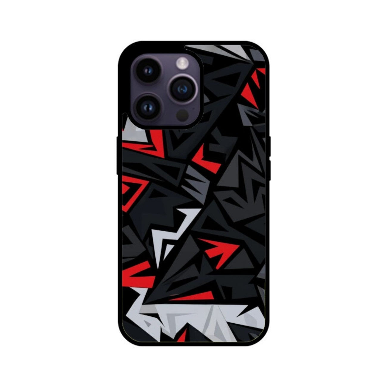 Red Strike Glass Case for Apple iPhone