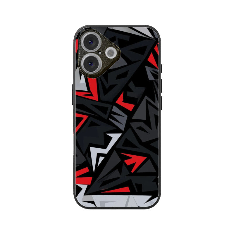 Red Strike Glass Case for Apple iPhone