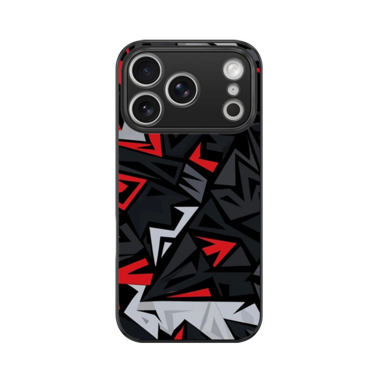 Red Strike Glass Case for Apple iPhone