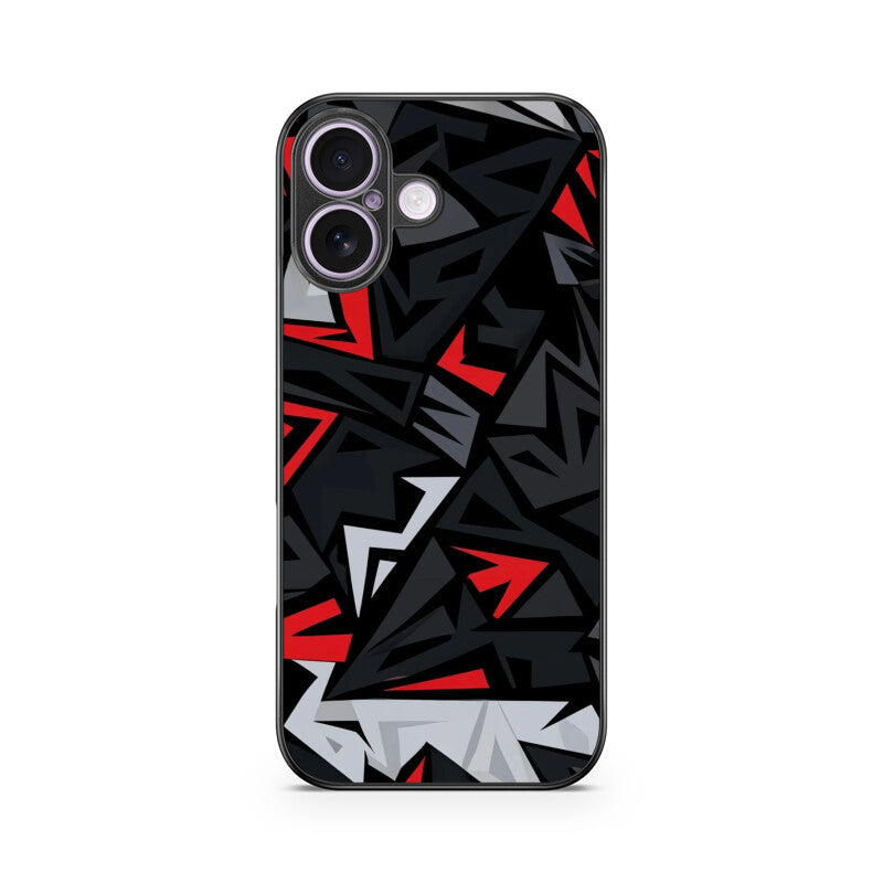 Red Strike Glass Case for Apple iPhone