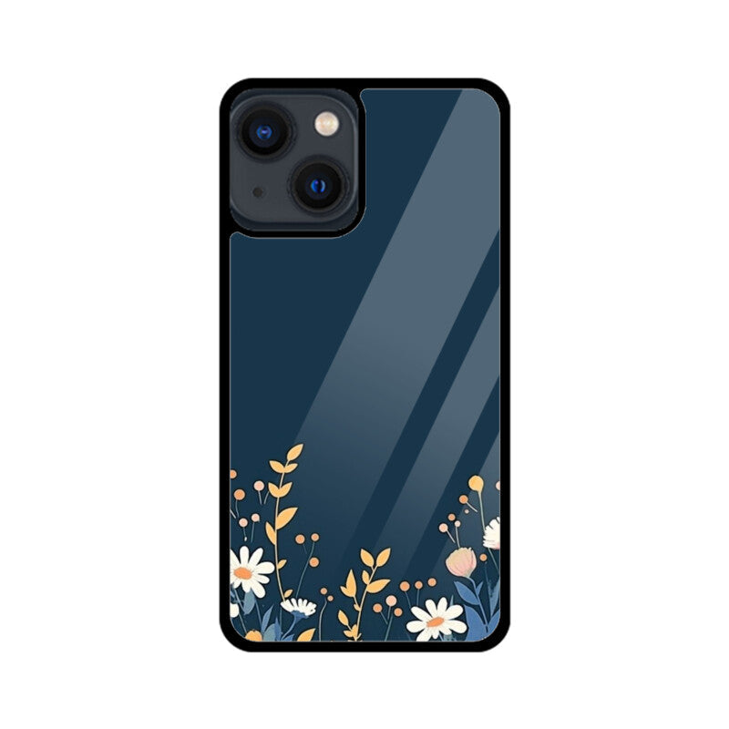 Moonlit Petals Glass Case for Apple iPhone