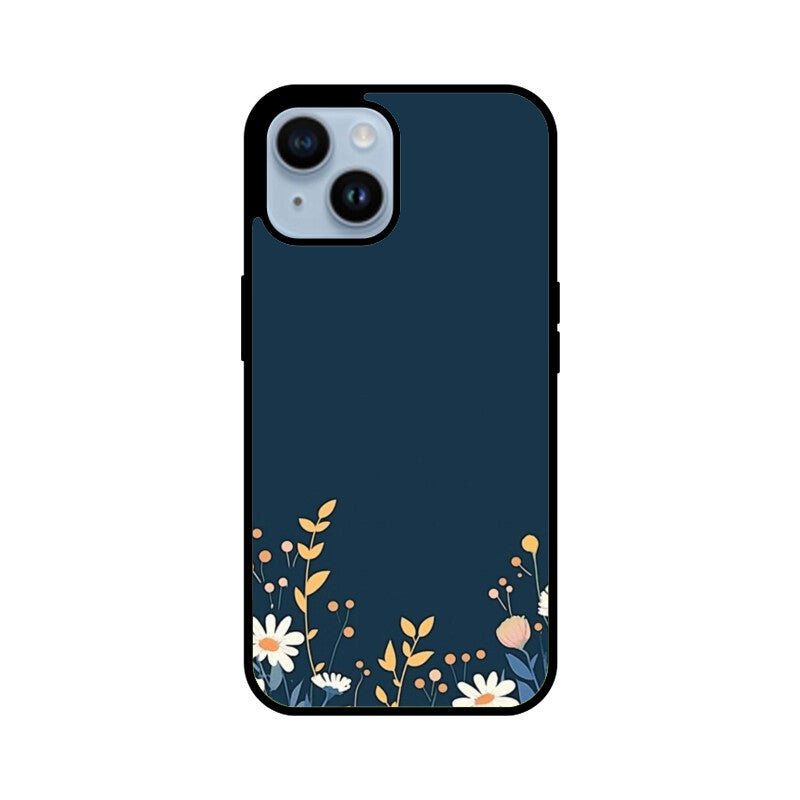 Moonlit Petals Glass Case for Apple iPhone
