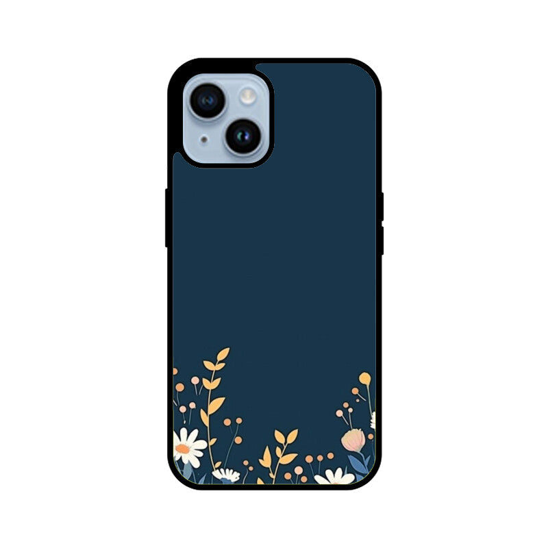 Moonlit Petals Glass Case for Apple iPhone