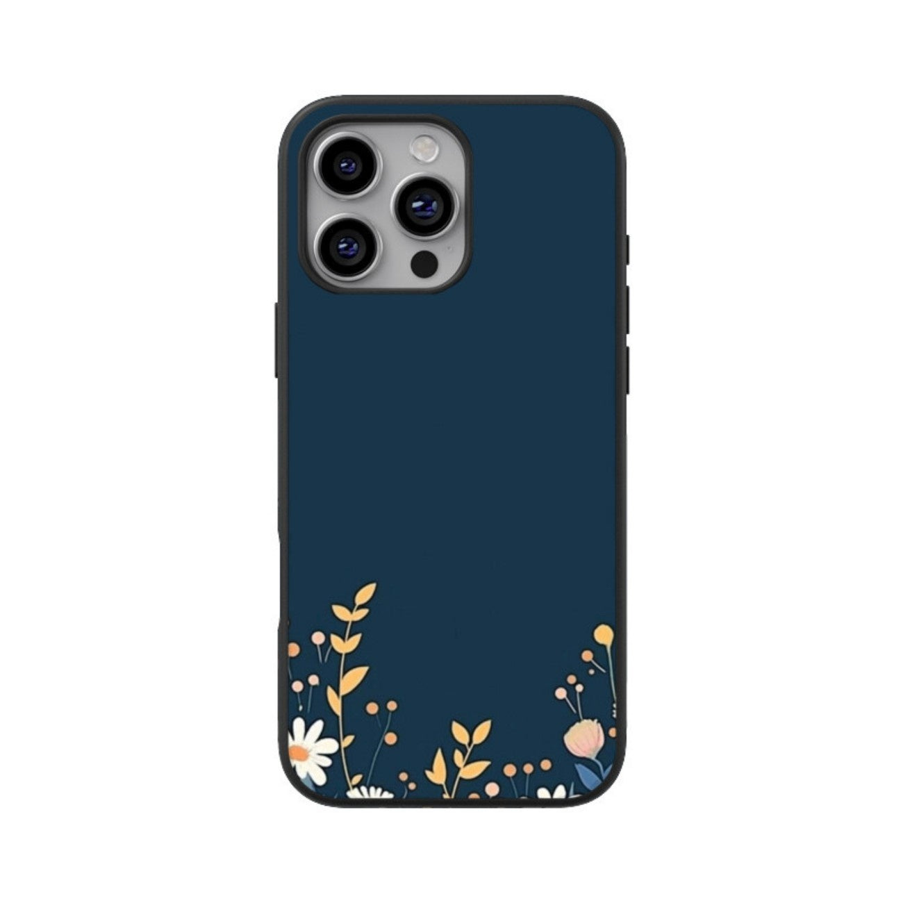 Moonlit Petals Glass Case for Apple iPhone