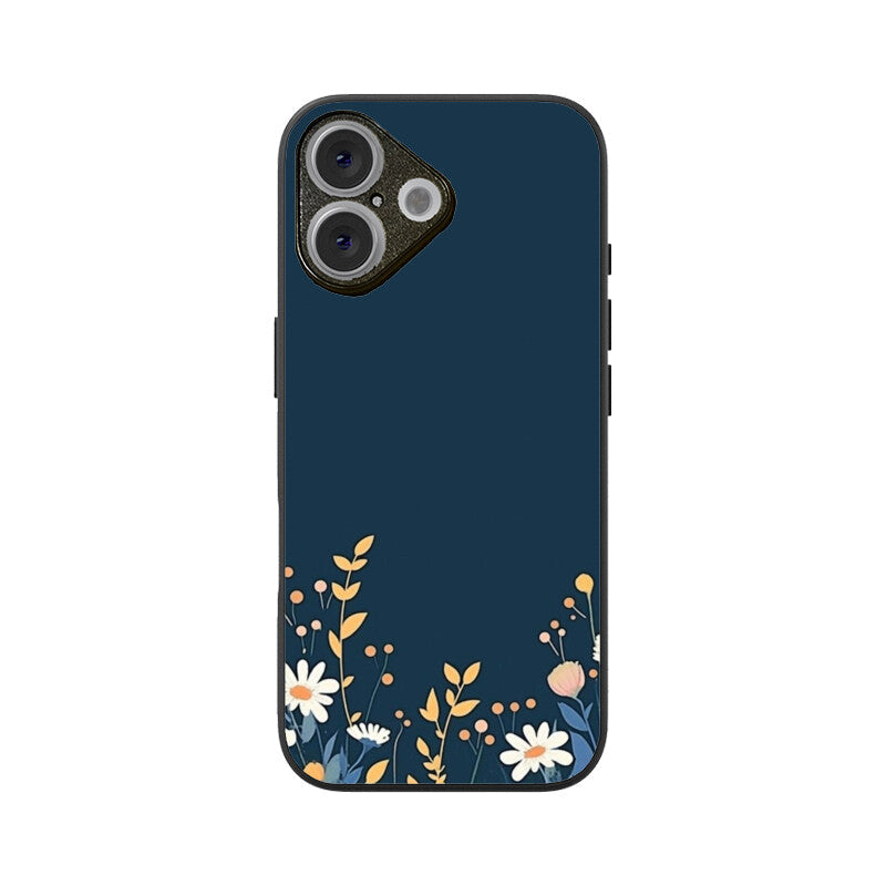 Moonlit Petals Glass Case for Apple iPhone