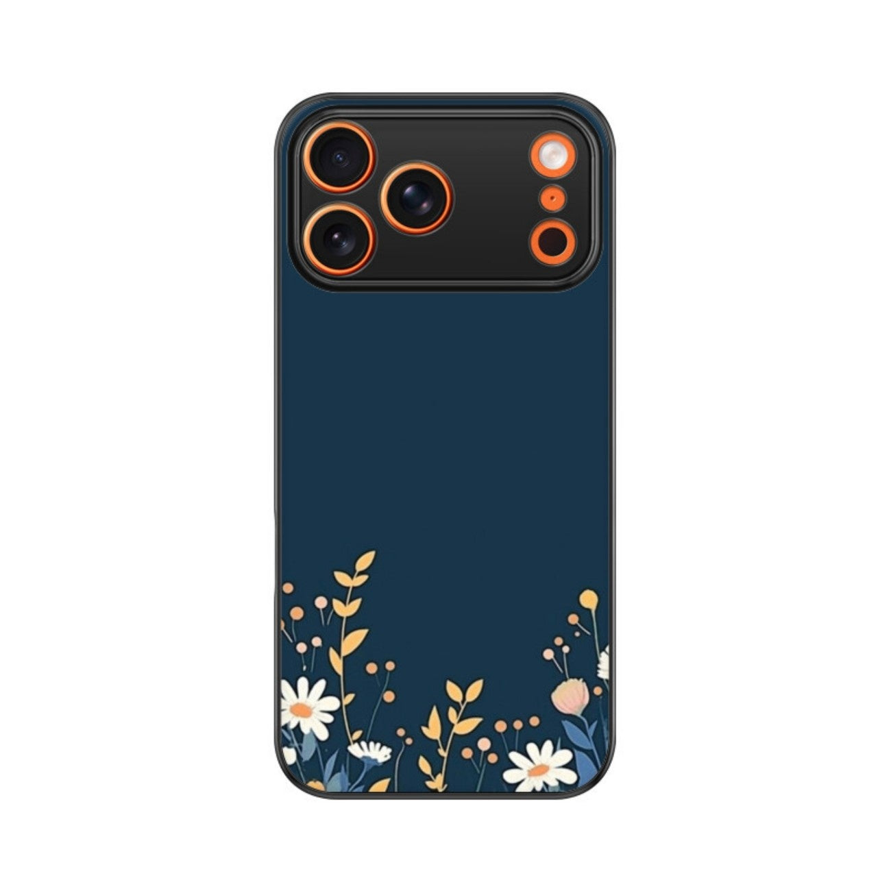 Moonlit Petals Glass Case for Apple iPhone