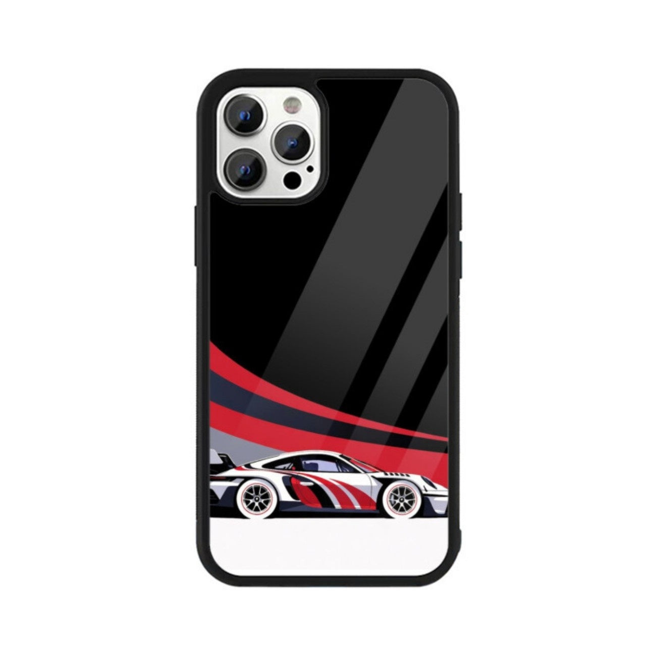 Redline Racer Glass Case for Apple iPhone