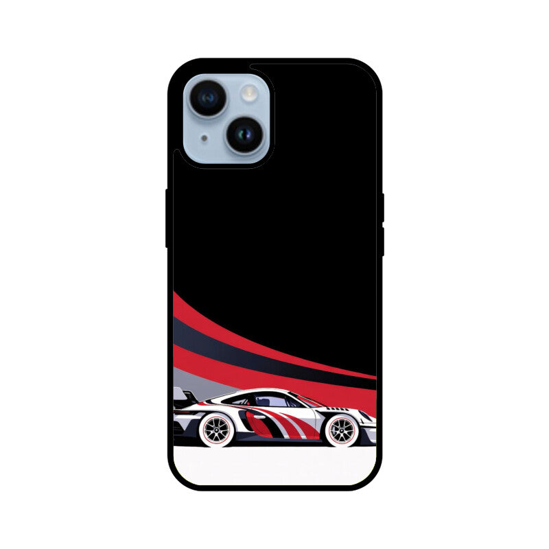 Redline Racer Glass Case for Apple iPhone