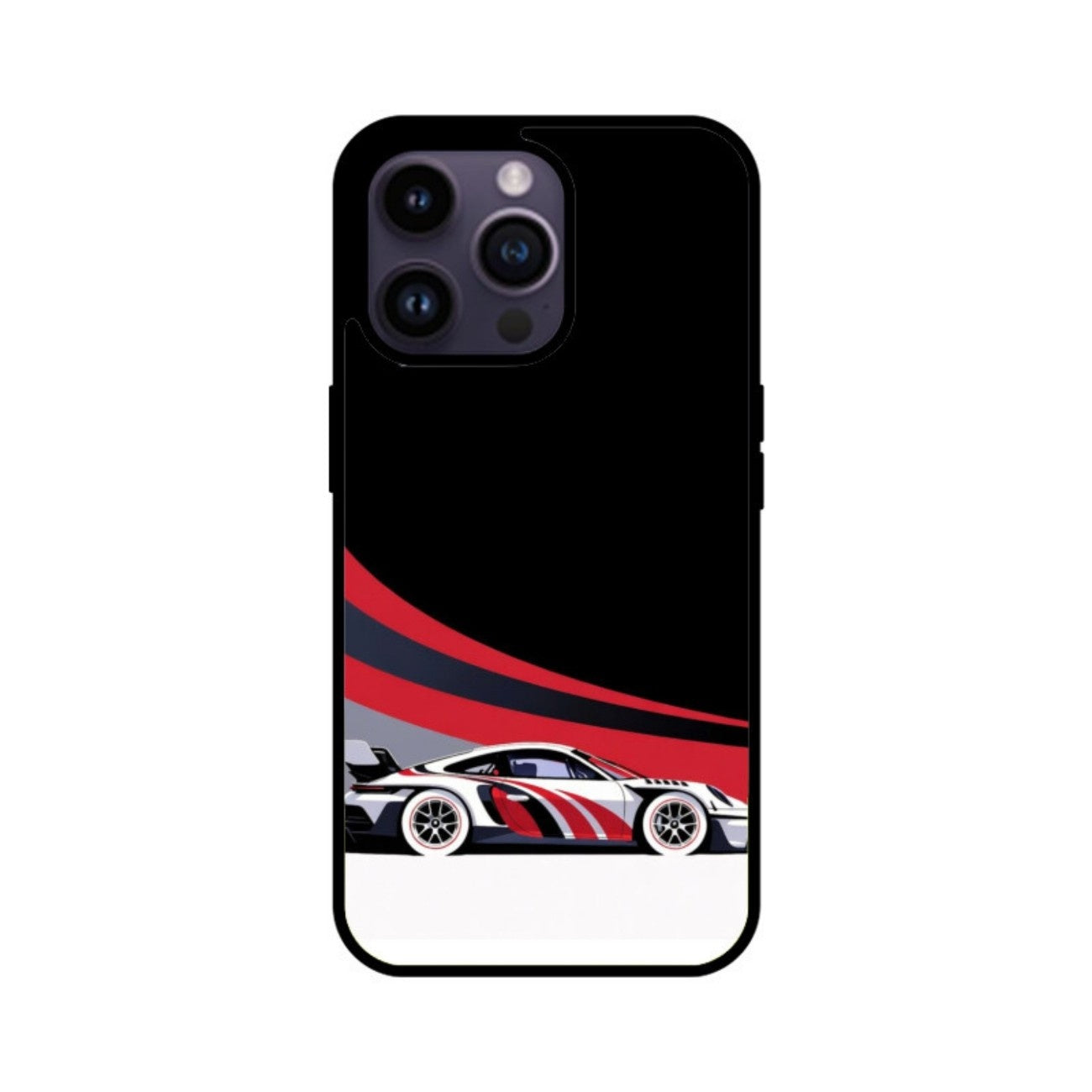 Redline Racer Glass Case for Apple iPhone