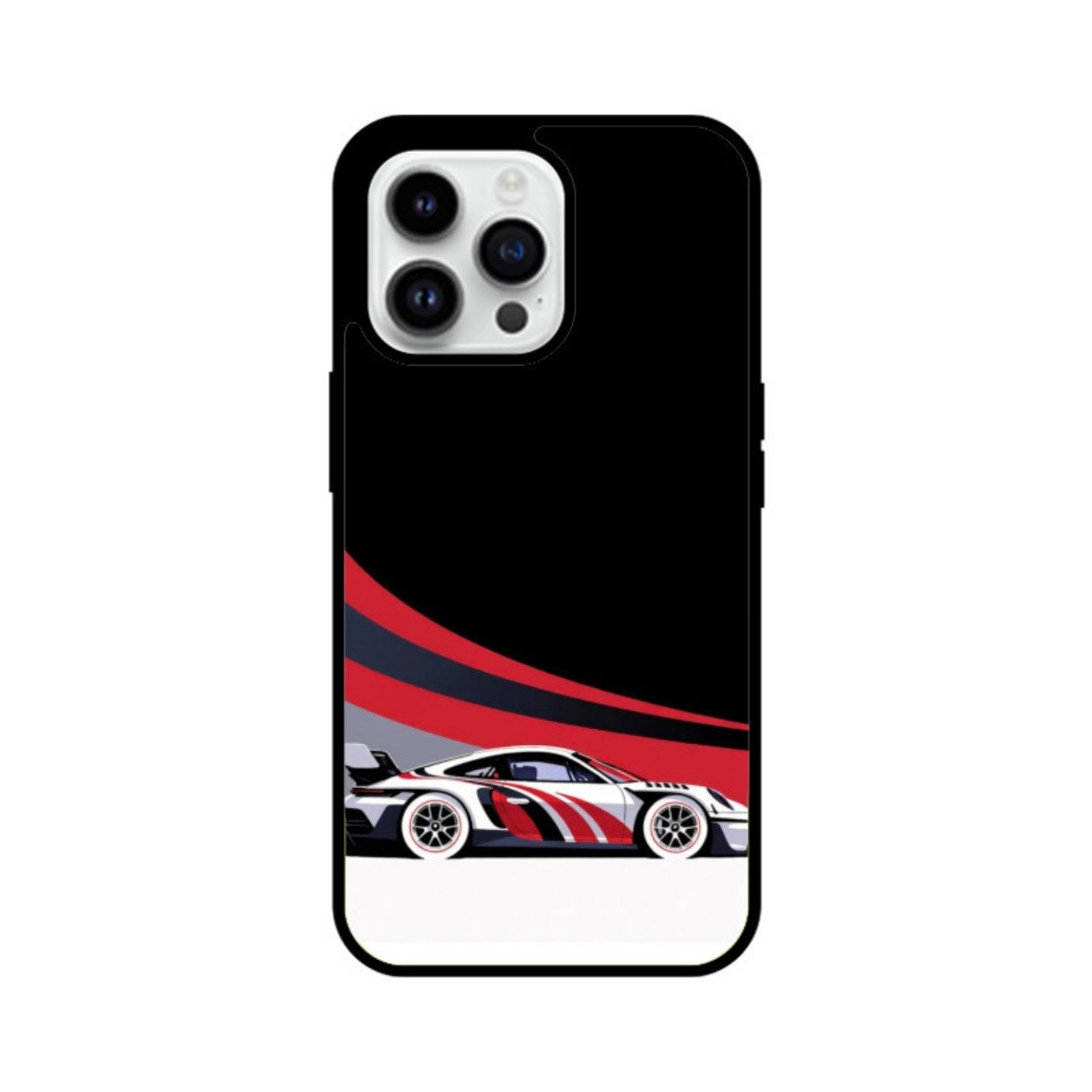 Redline Racer Glass Case for Apple iPhone