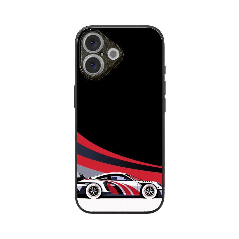 Redline Racer Glass Case for Apple iPhone