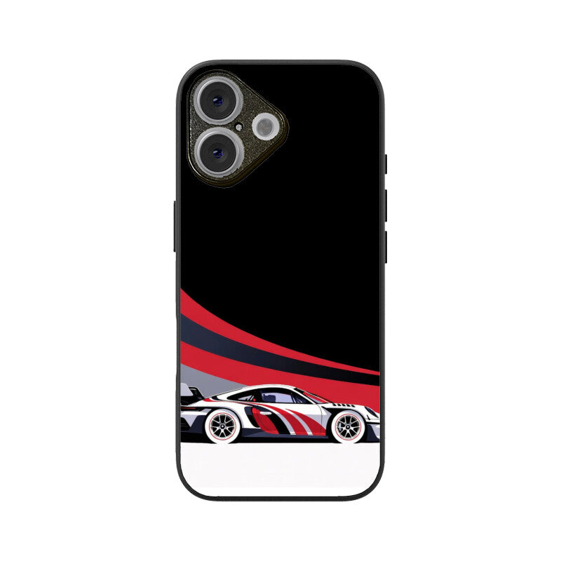 Redline Racer Glass Case for Apple iPhone