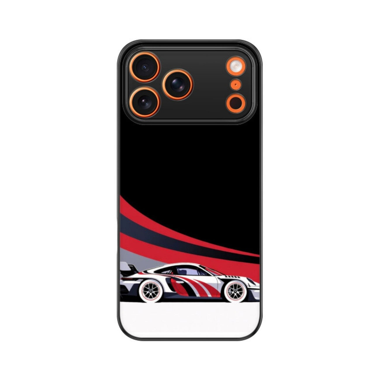 Redline Racer Glass Case for Apple iPhone