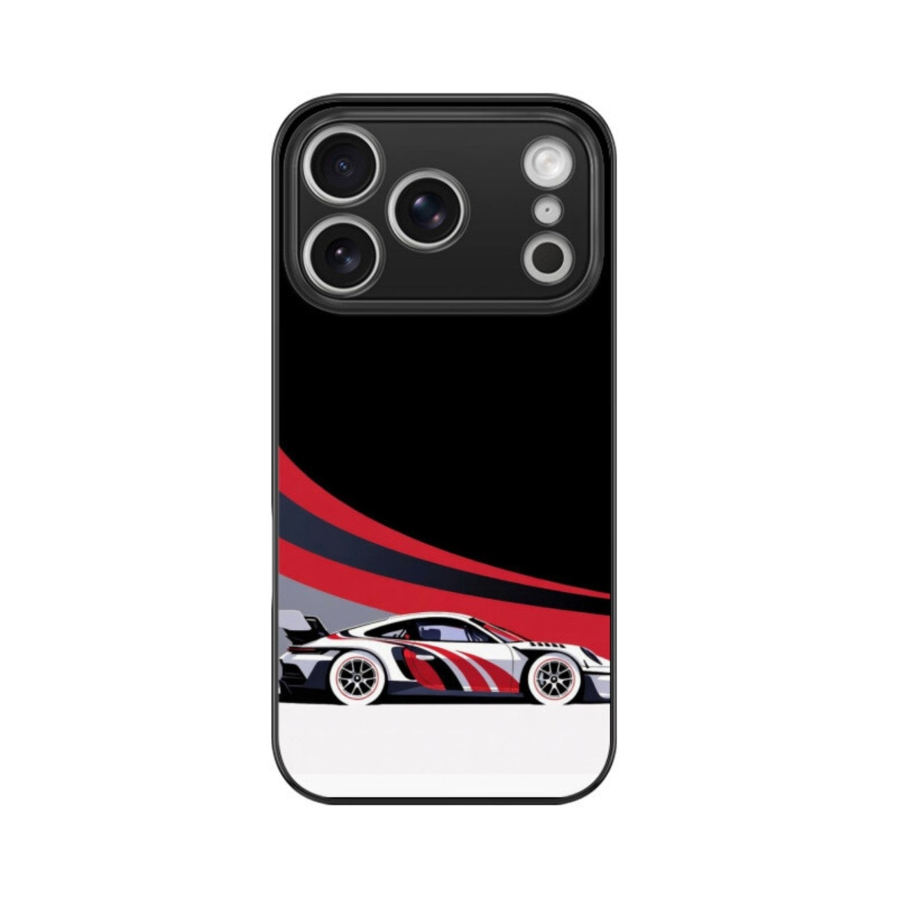 Redline Racer Glass Case for Apple iPhone