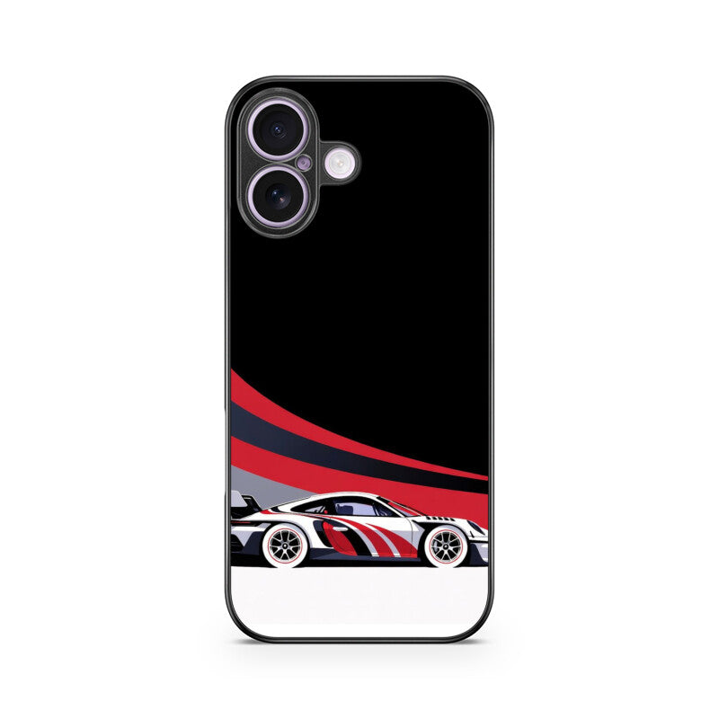 Redline Racer Glass Case for Apple iPhone