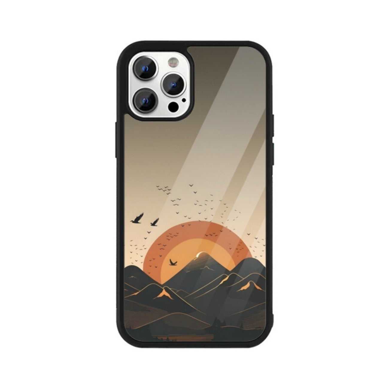 Sunset Ridge Glass Case for Apple iPhone
