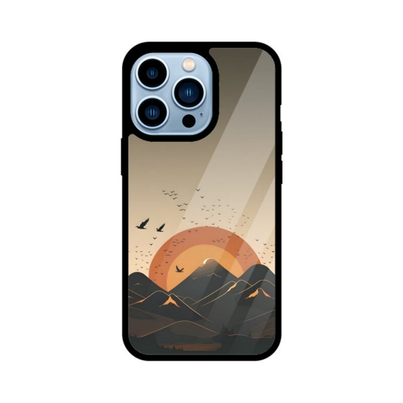 Sunset Ridge Glass Case for Apple iPhone