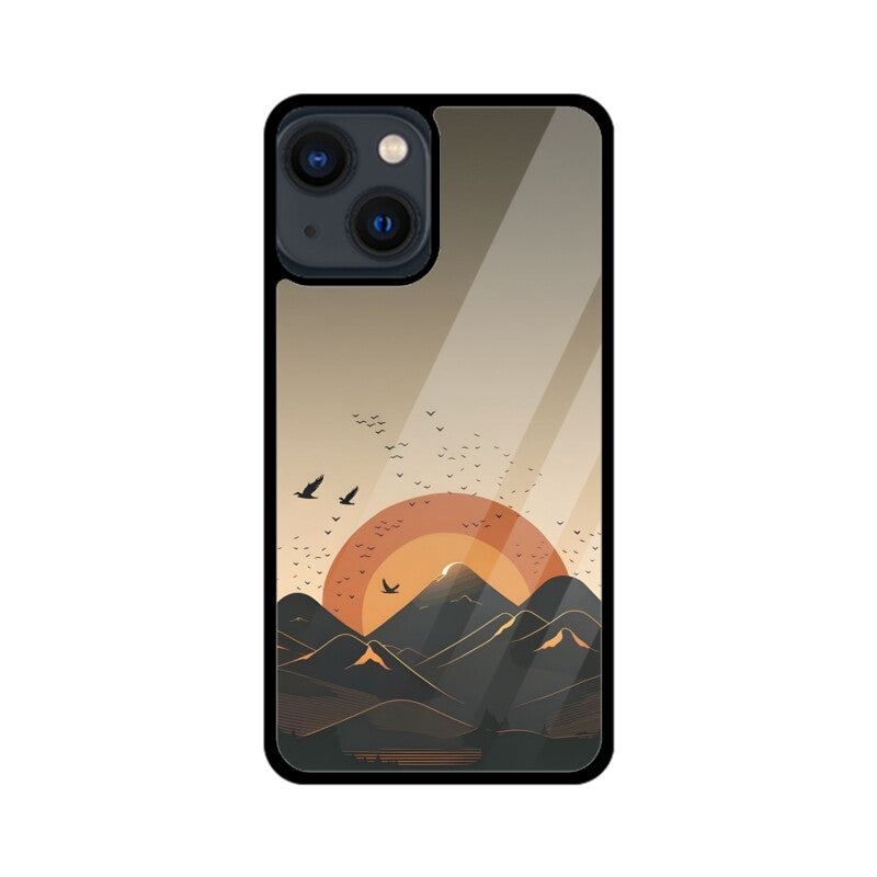 Sunset Ridge Glass Case for Apple iPhone
