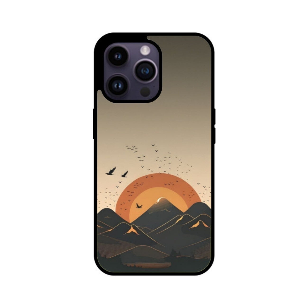 Sunset Ridge Glass Case for Apple iPhone