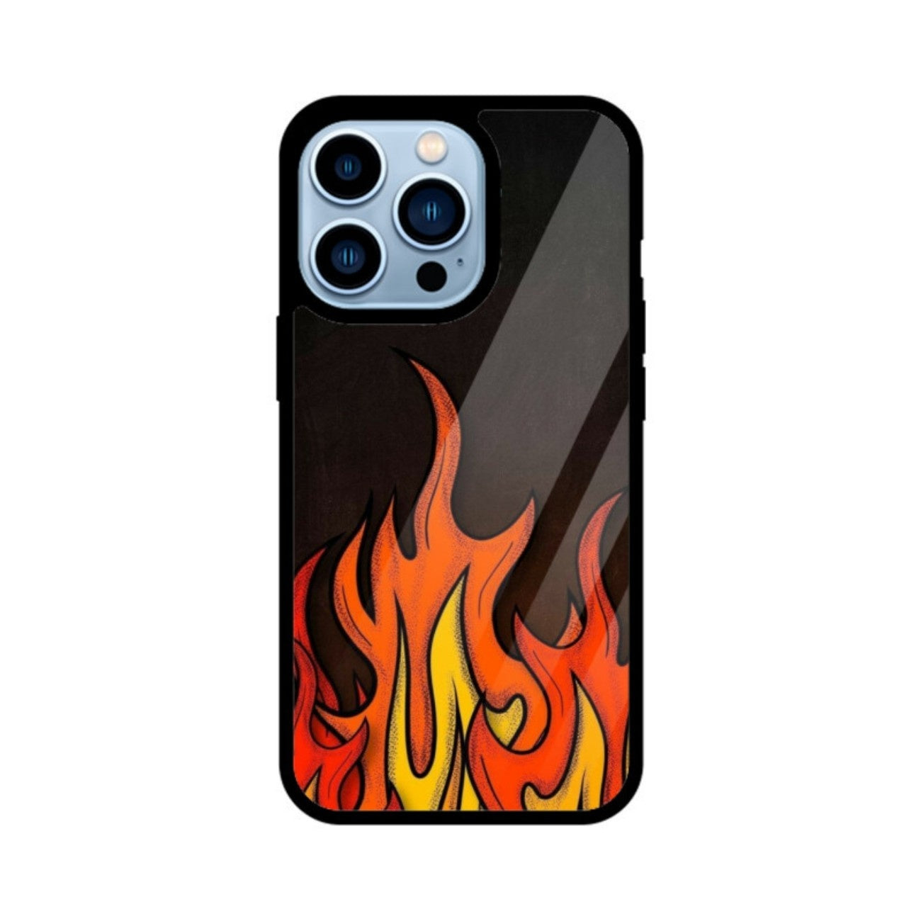 Burn Mode Glass Case for Apple iPhone