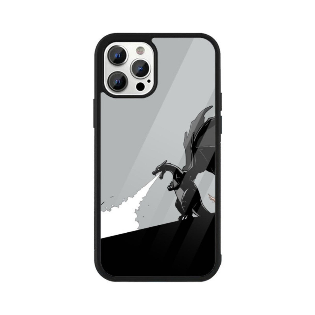Monochrome Fury Glass Case for Apple iPhone
