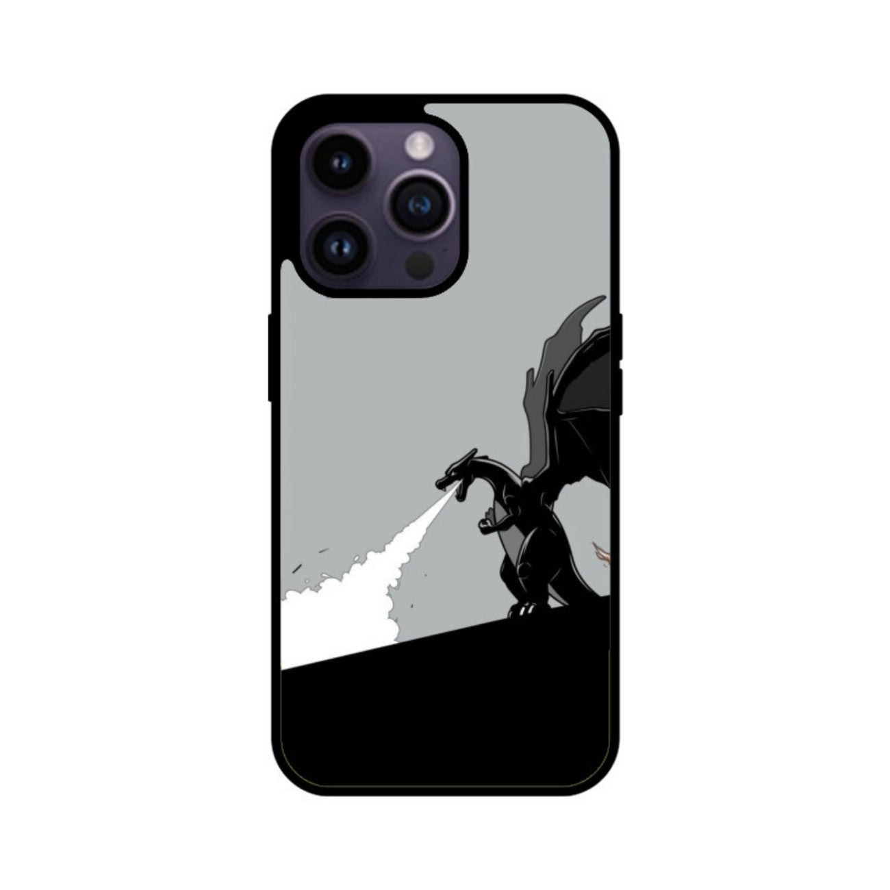 Monochrome Fury Glass Case for Apple iPhone