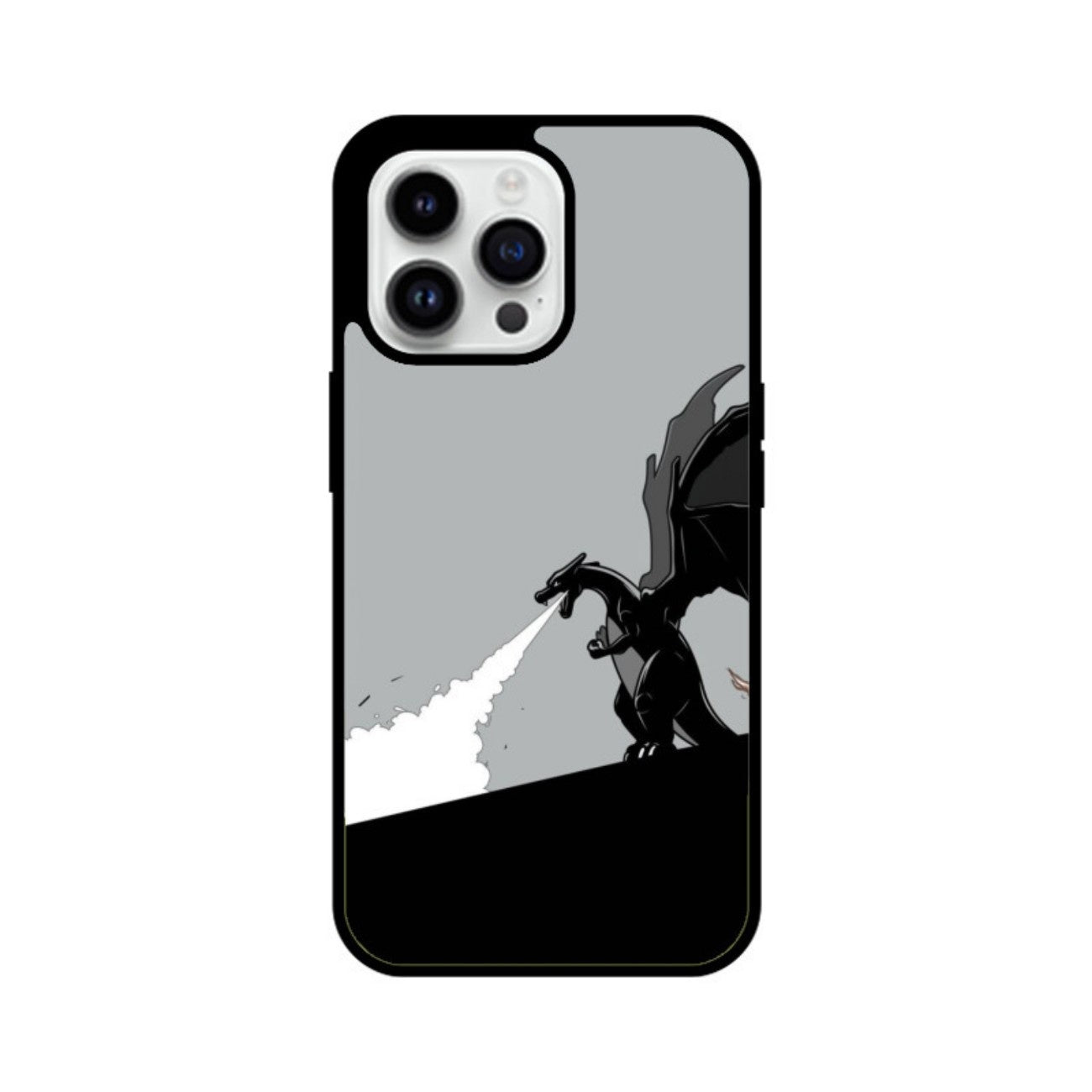 Monochrome Fury Glass Case for Apple iPhone