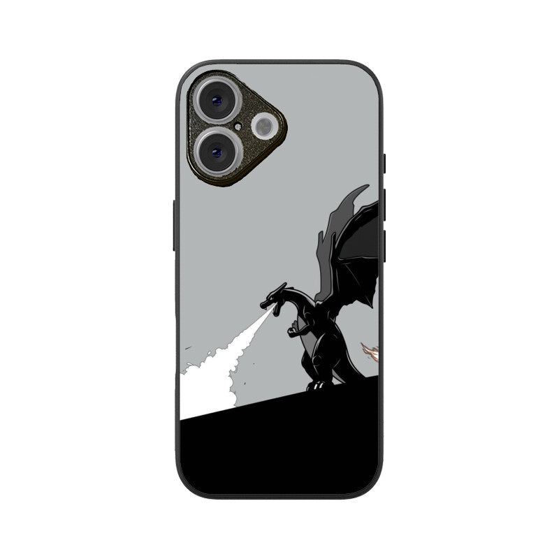 Monochrome Fury Glass Case for Apple iPhone