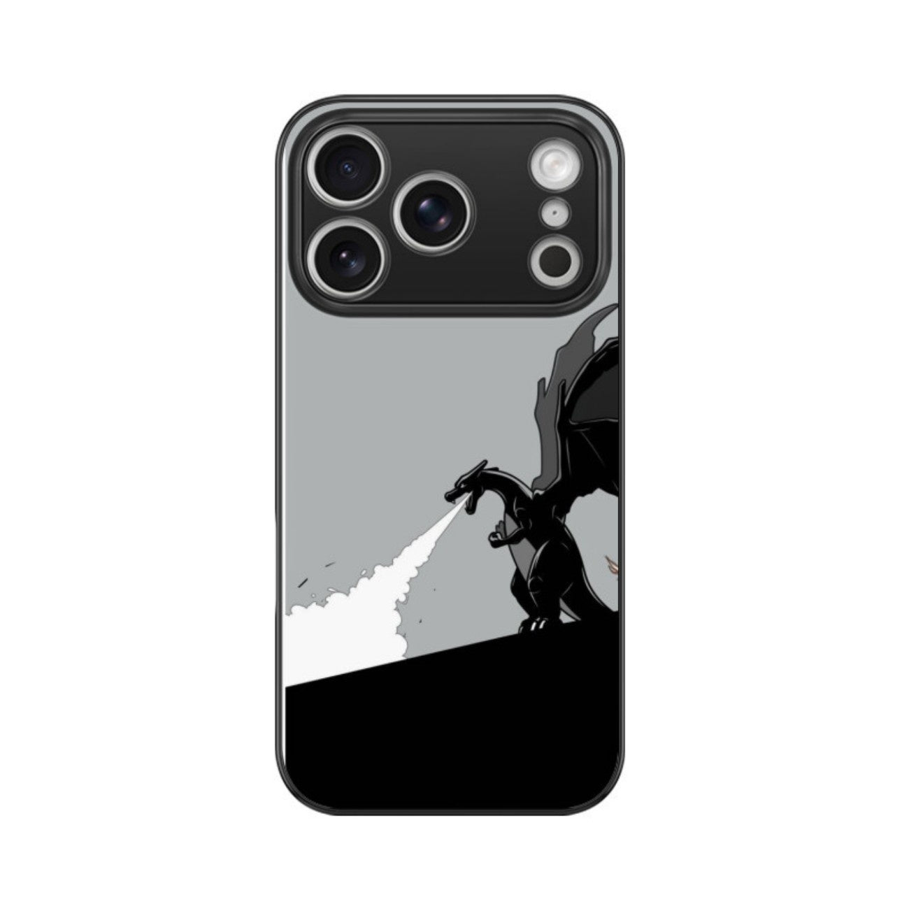 Monochrome Fury Glass Case for Apple iPhone