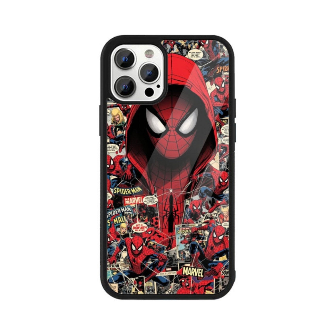 Webbed Phantom Glass Case for Apple iPhone