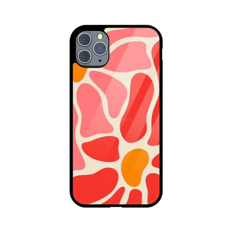 Coral Flow Abstract Glass Case