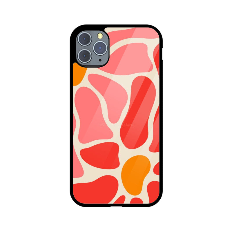 Coral Flow Abstract Glass Case