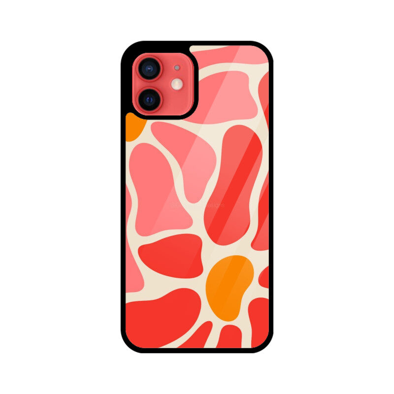 Coral Flow Abstract Glass Case