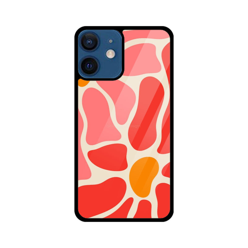 Coral Flow Abstract Glass Case