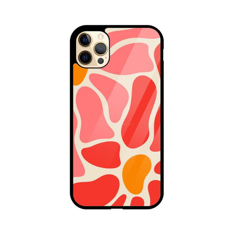 Coral Flow Abstract Glass Case