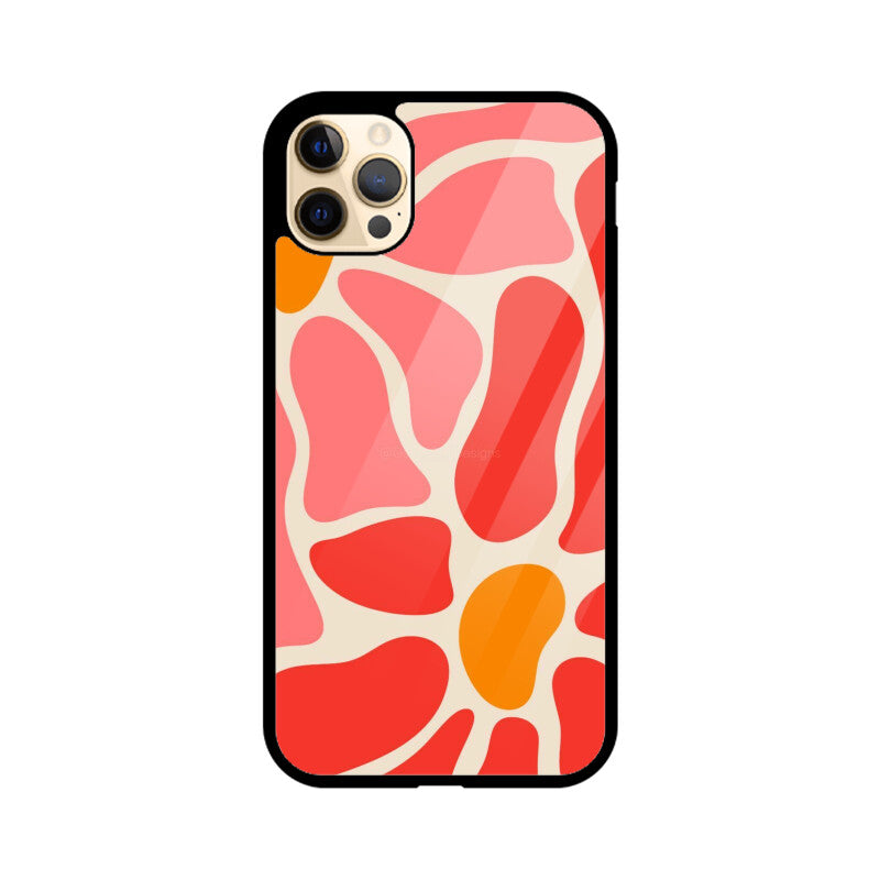 Coral Flow Abstract Glass Case