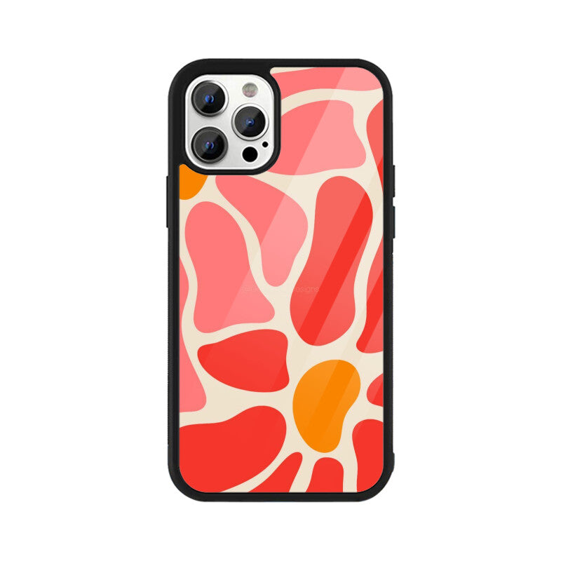 Coral Flow Abstract Glass Case
