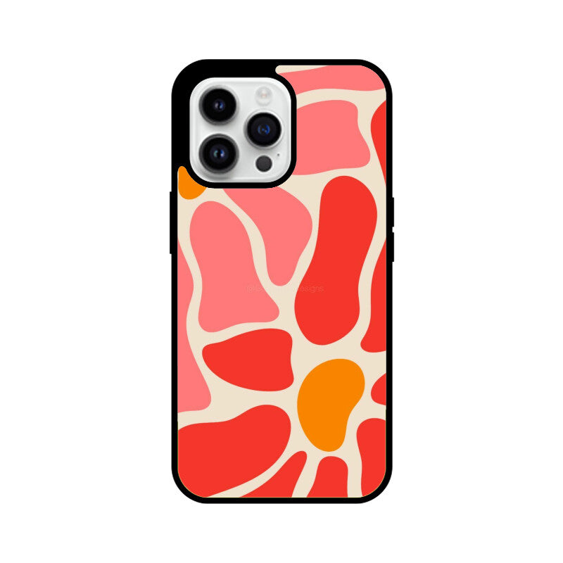 Coral Flow Abstract Glass Case