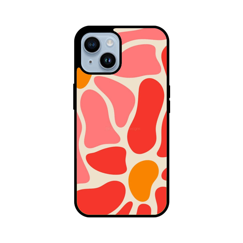 Coral Flow Abstract Glass Case