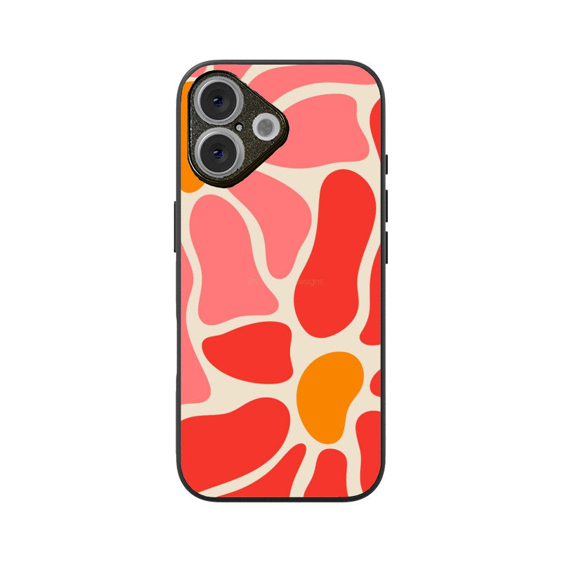 Coral Flow Abstract Glass Case