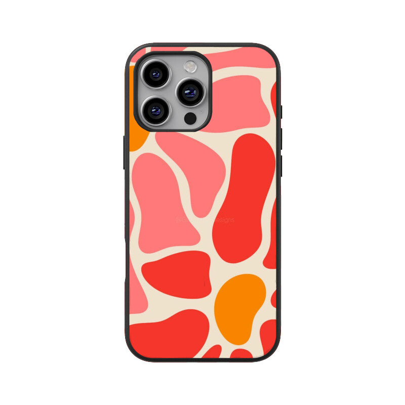 Coral Flow Abstract Glass Case
